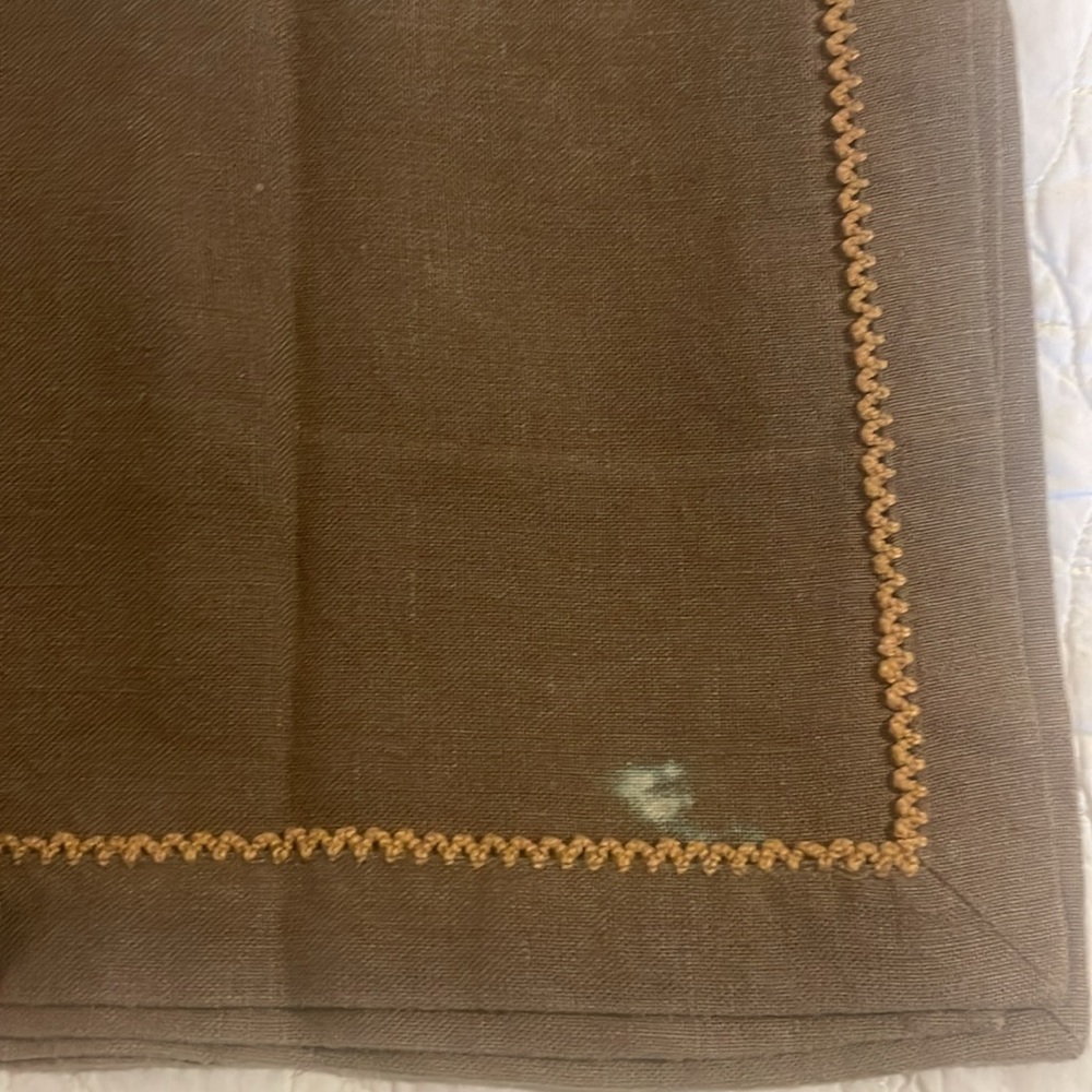 Set of 12  Linen Cocktail Napkins 21”x 21” Set of 12 Linen Placemats 19.5”x13.5” - Picture 13 of 14